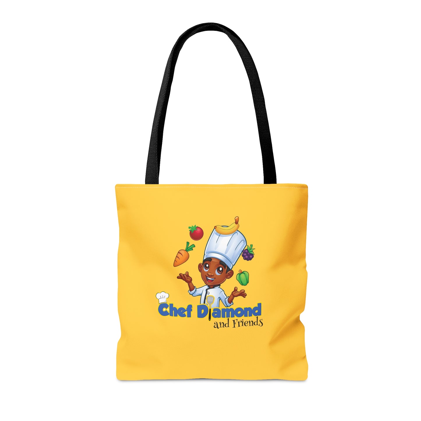 Chef Diamond and Friends Yellow Tote Bag