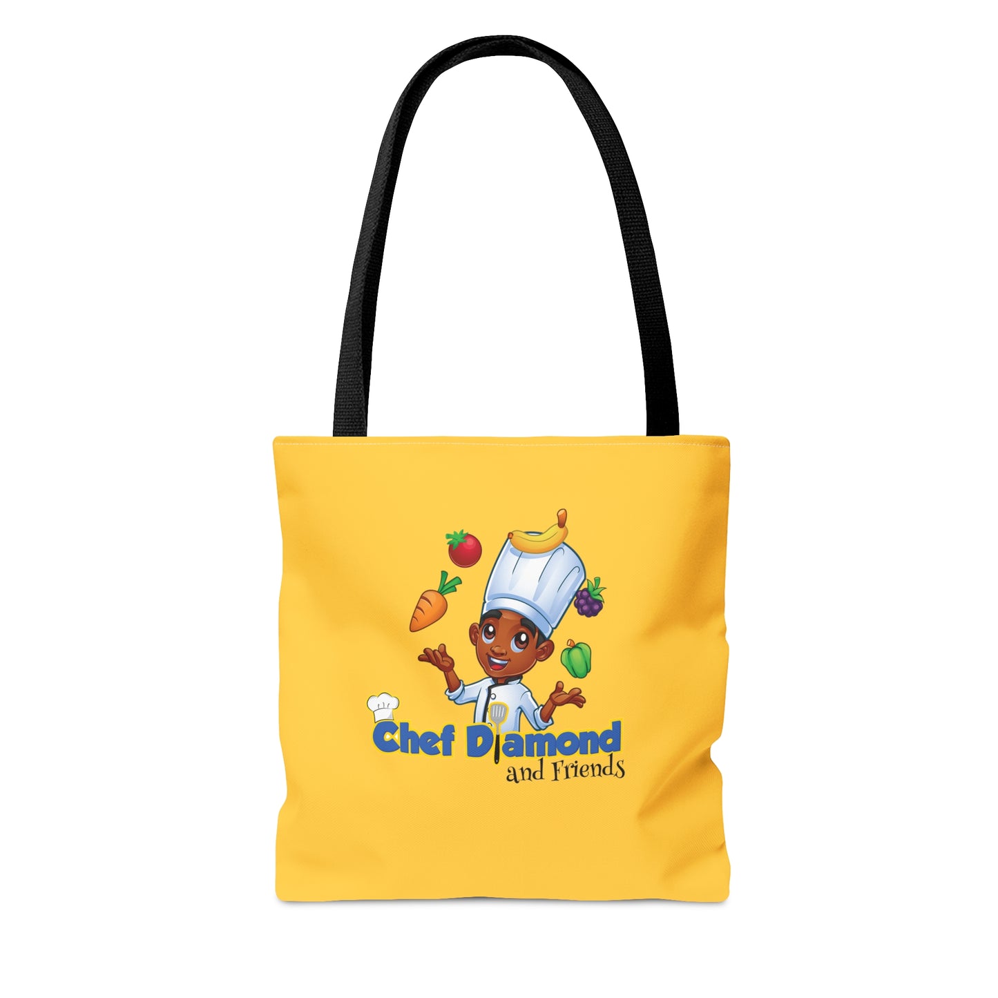 Chef Diamond and Friends Yellow Tote Bag