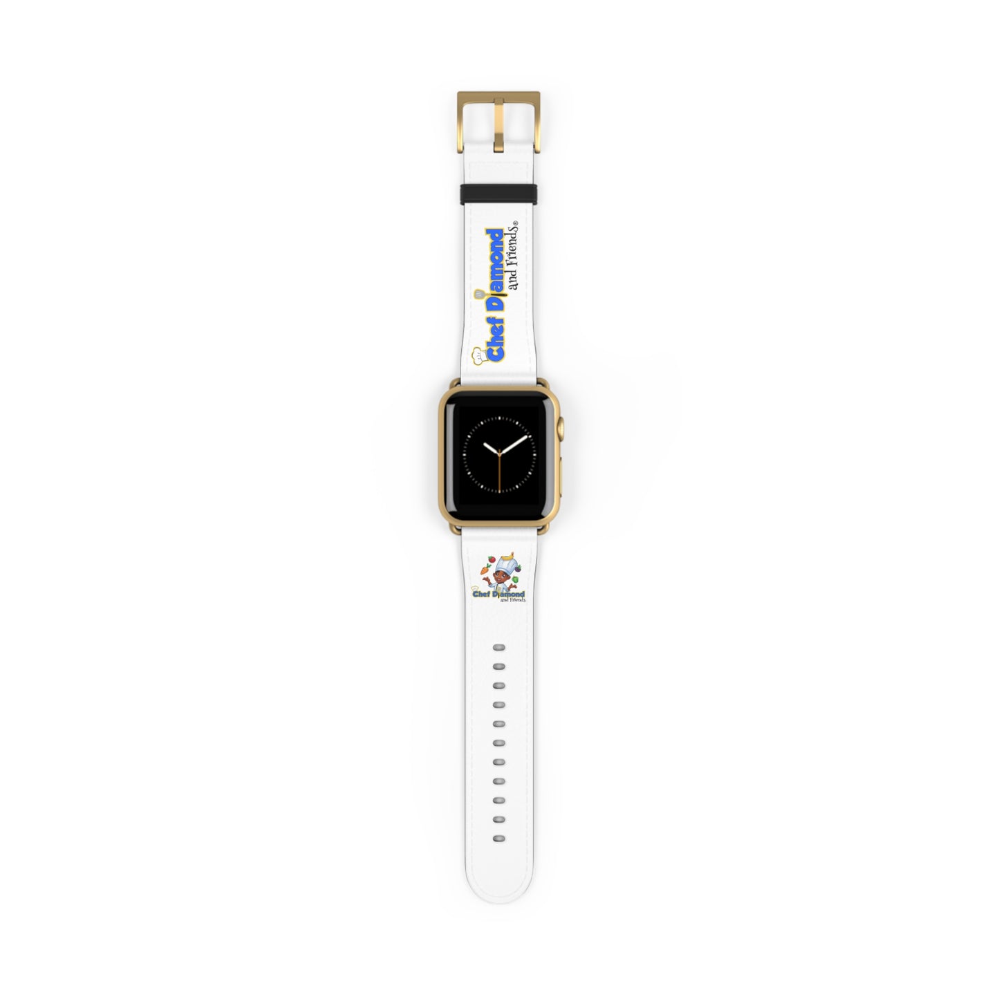 Chef Diamond and Friends White Apple Watch Band