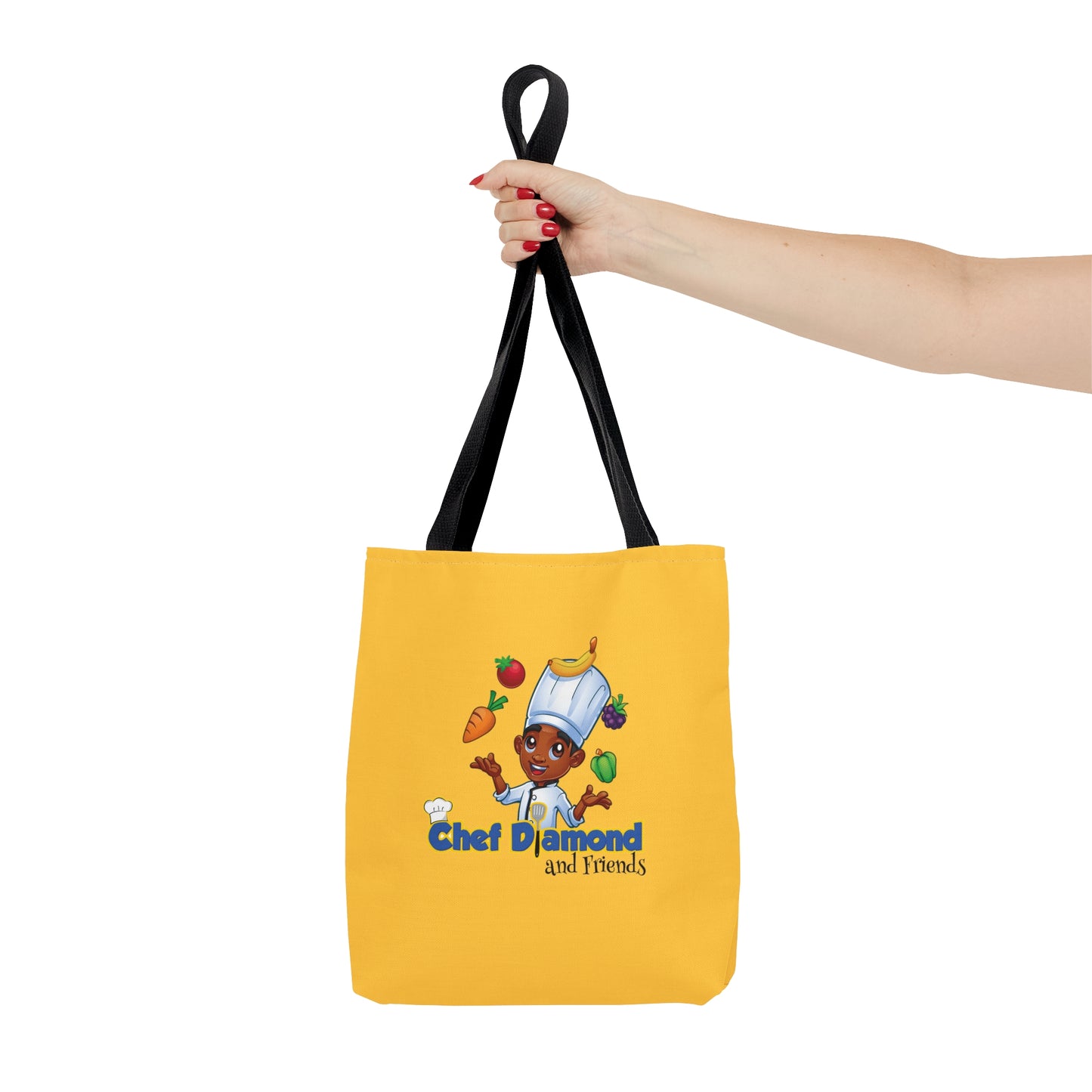 Chef Diamond and Friends Yellow Tote Bag