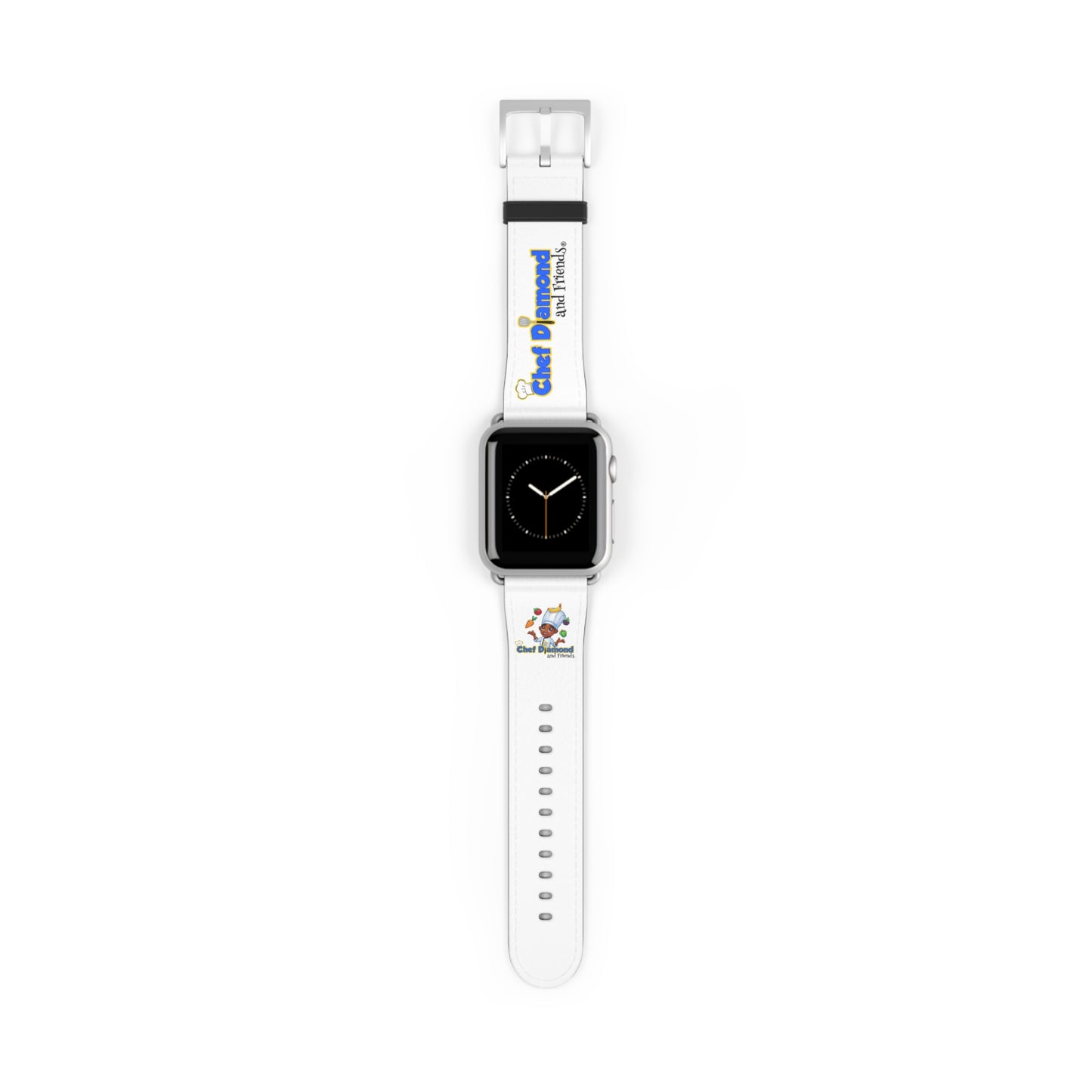 Chef Diamond and Friends White Apple Watch Band