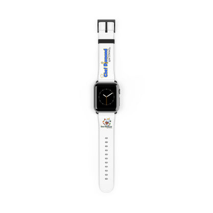 Chef Diamond and Friends White Apple Watch Band