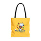 Chef Diamond and Friends Yellow Tote Bag