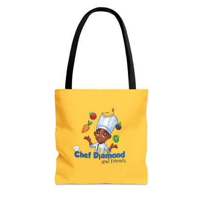 Chef Diamond and Friends Yellow Tote Bag