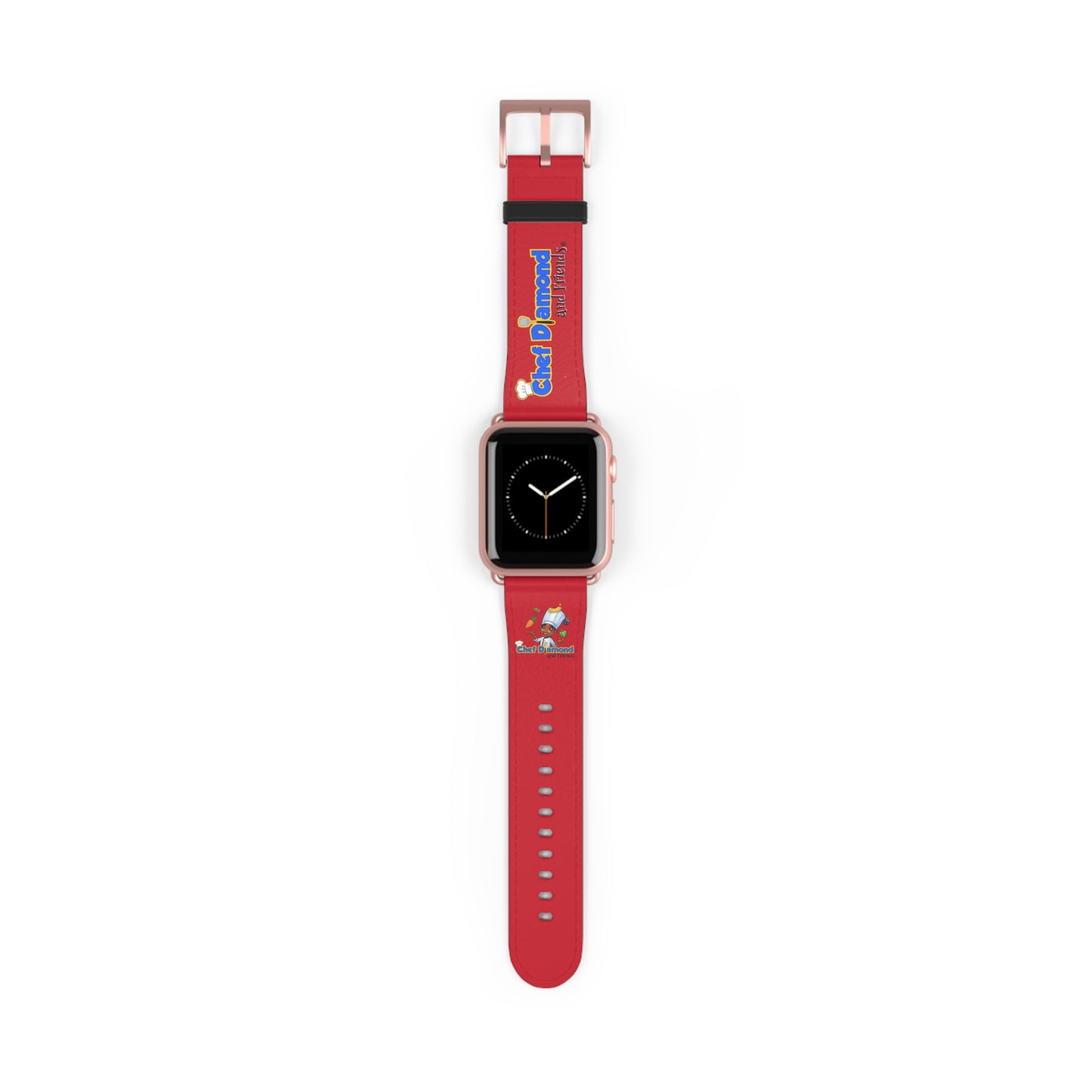 Chef Diamond and Friends Red Apple Watch Band