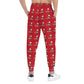 Red Athletic Chef Diamond and Friends Joggers