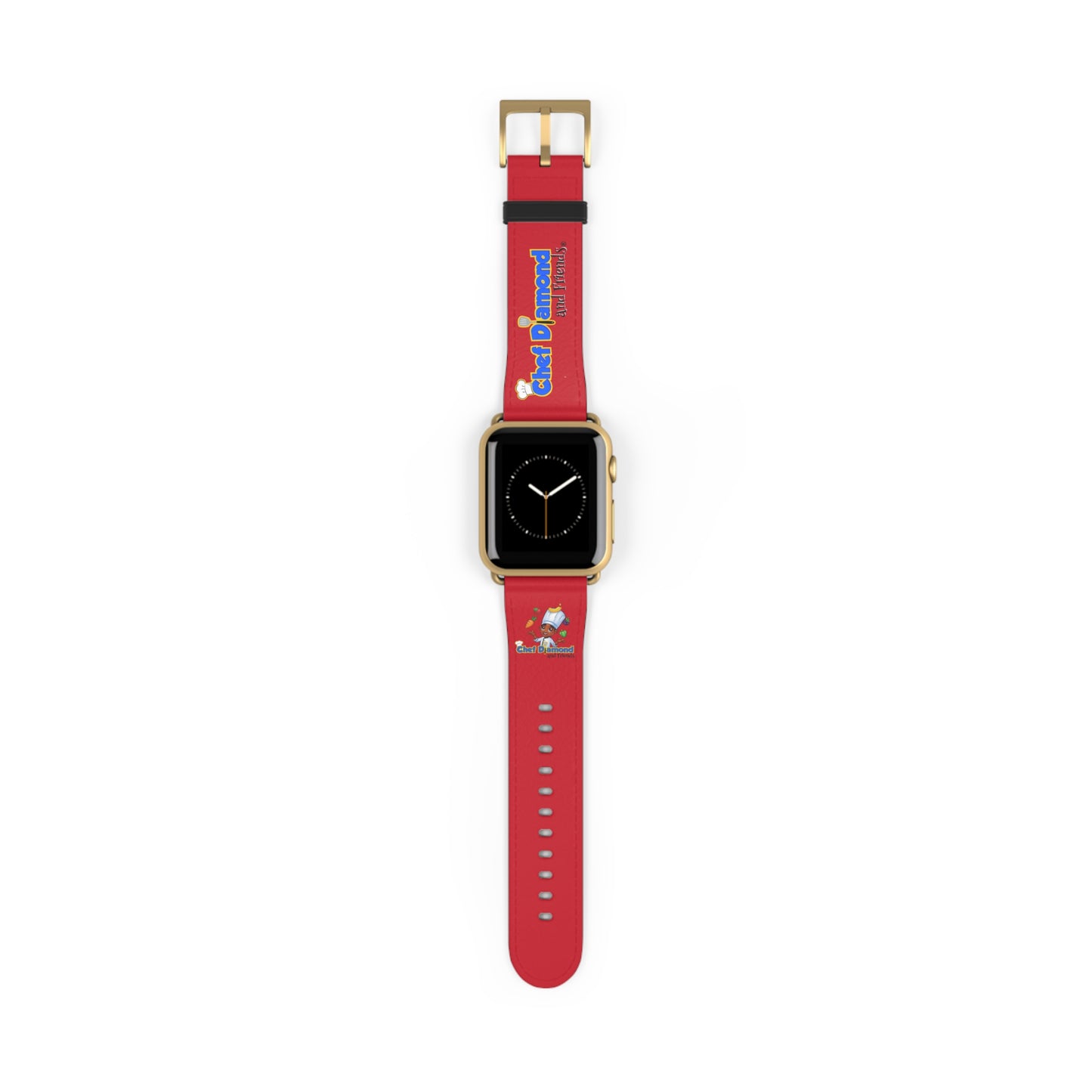 Chef Diamond and Friends Red Apple Watch Band