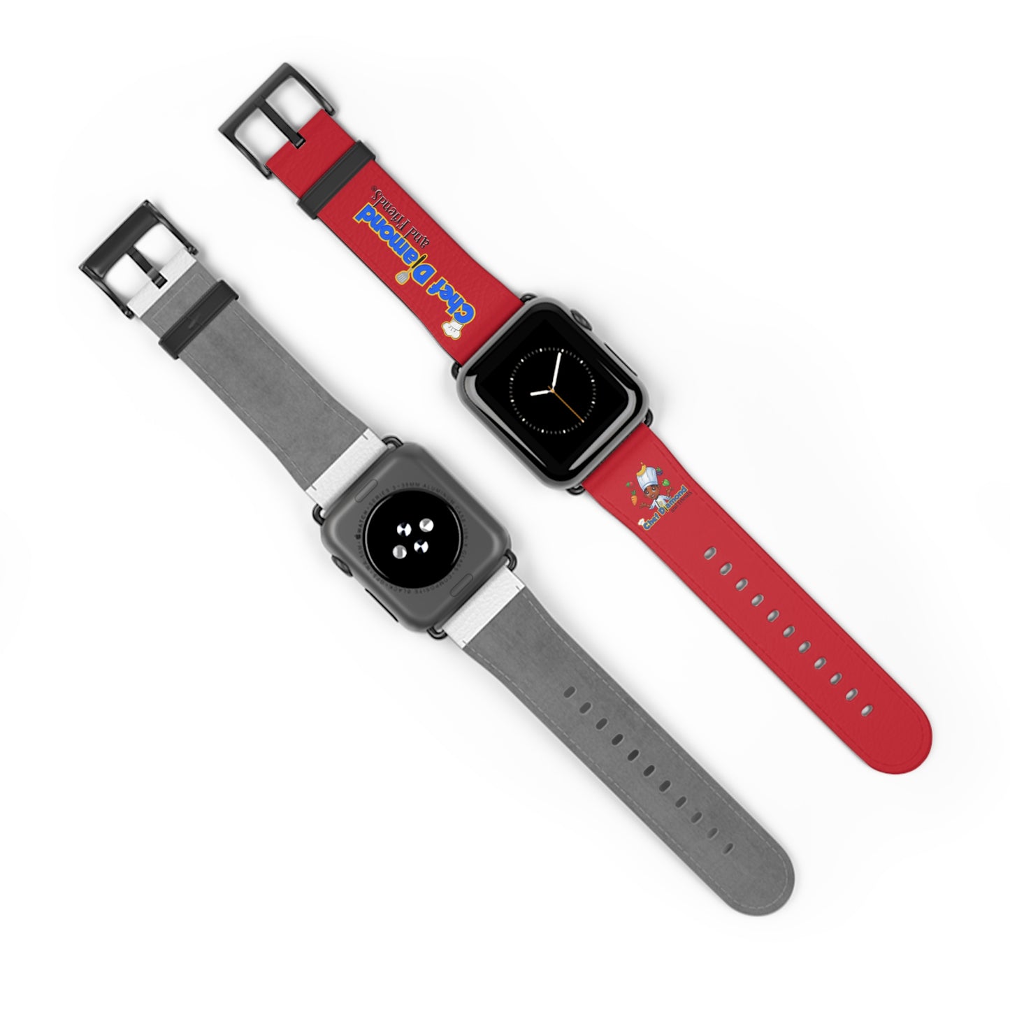 Chef Diamond and Friends Red Apple Watch Band