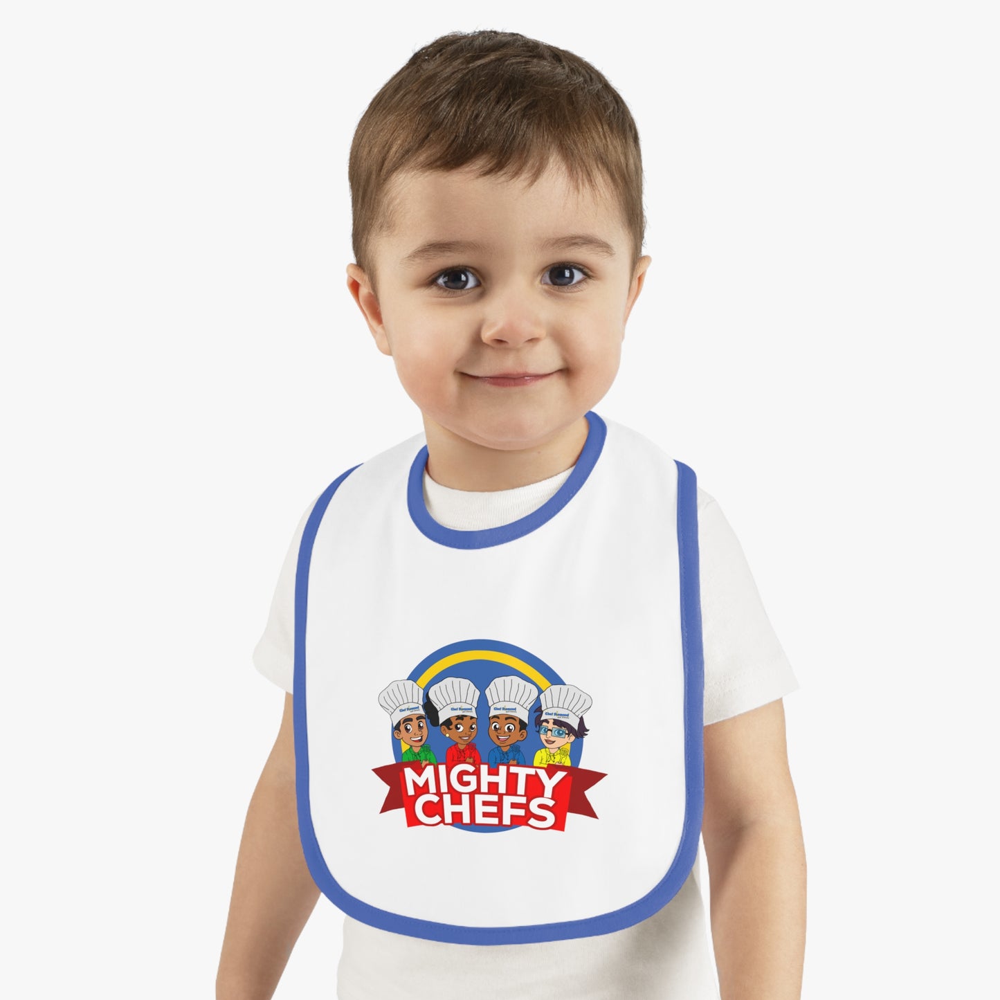 Baby Contrast Trim Jersey Bib