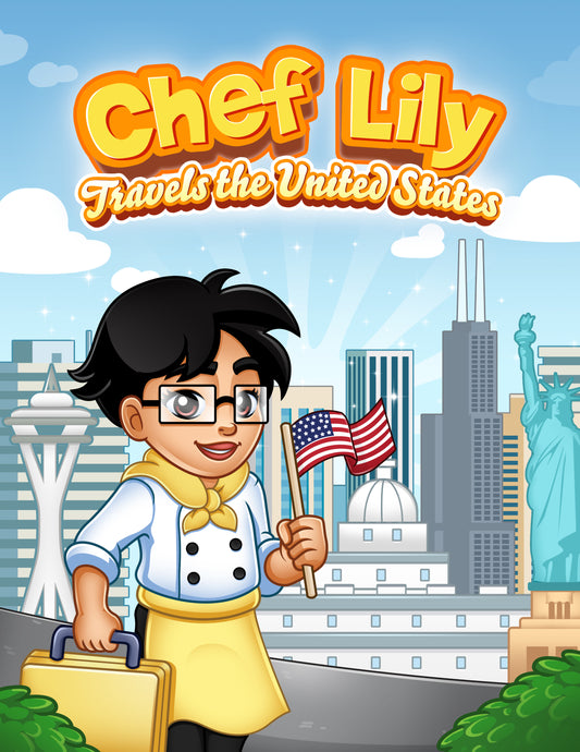 Chef Lily Travels the United States: A Coloring Adventure